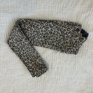 Girls Fun Leopard Print Jeans